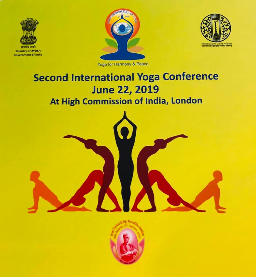 IDY 2019 Yoga Conference, India House, London - souvenir IDY Conference London Poster